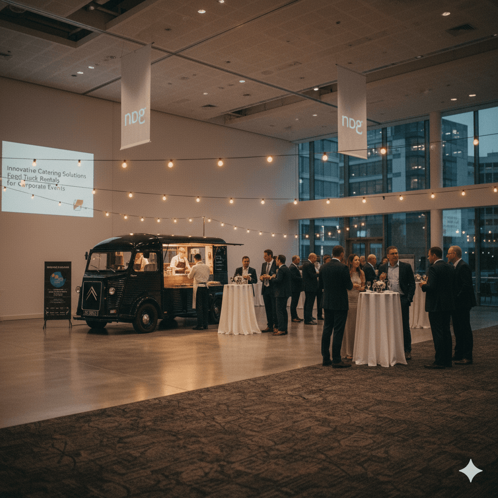 Cómo organizar un evento corporativo para 200 personas con food trucks